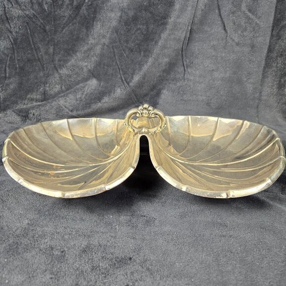 Reed & Barton Two Part Silverplated Tidbit Dish Top Handle Discontinued 1951 VTG - Picture 7 of 15